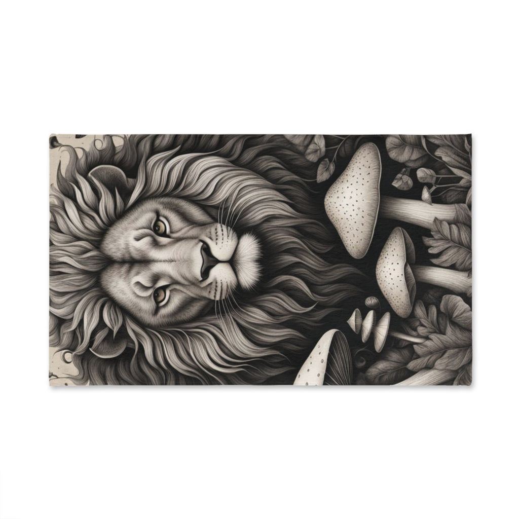 Roar Root Rise Hand Towel “Lionheart & Mycelium”