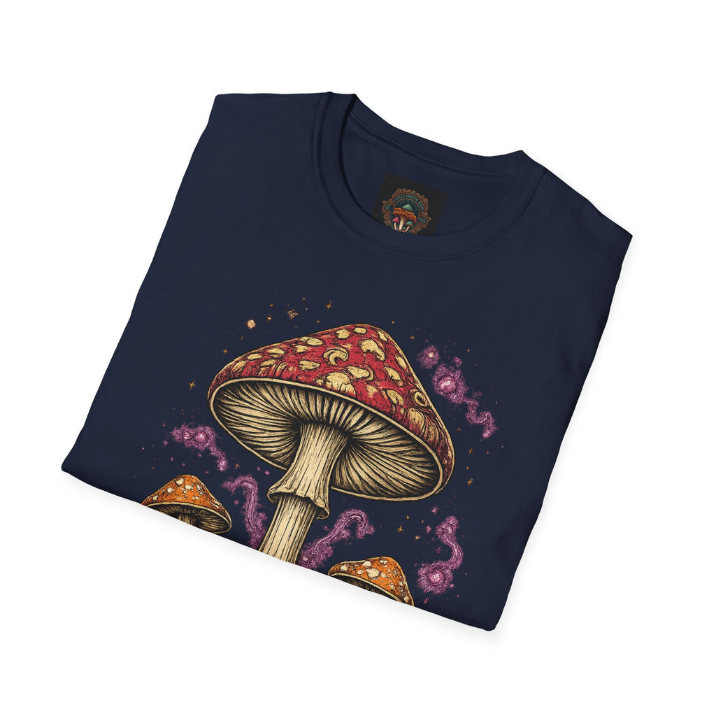 City: Portland Mushroom Magic T-Shirt — Vintage Red Toadstool Illustration