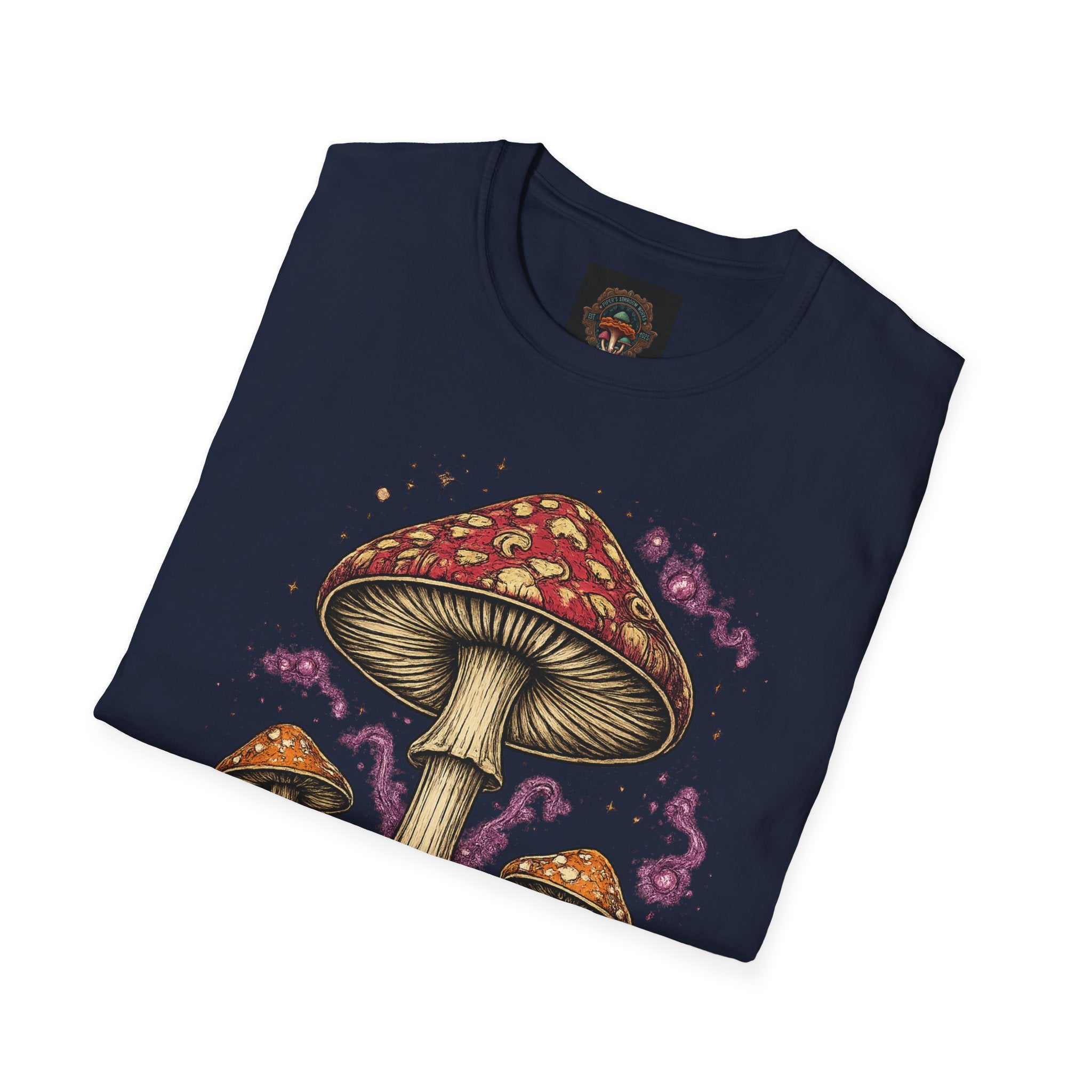 City: Portland Mushroom Magic T-Shirt — Vintage Red Toadstool Illustration
