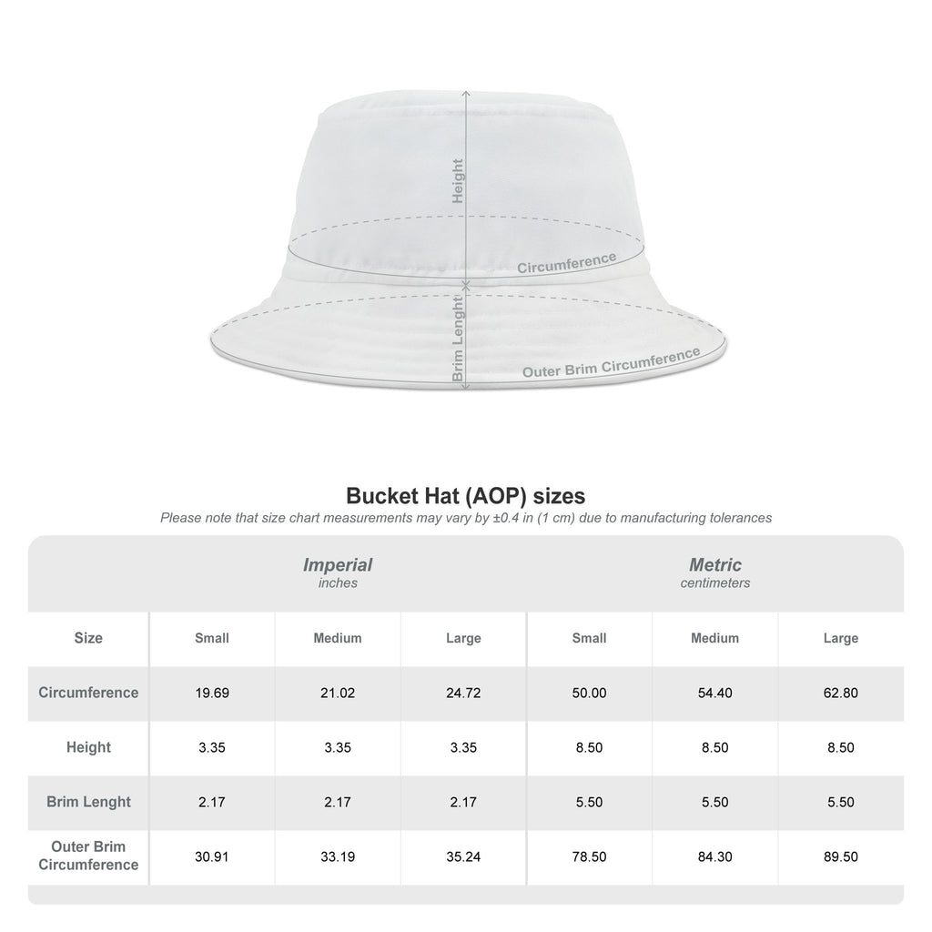 Psychedelic Mushroom Print Bucket Hat — Colorful Fungi AOP Sun Hat