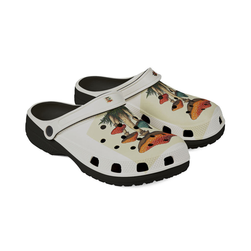 Mushroom Garden EVA Foam Clogs — Printed Comfort Shoes