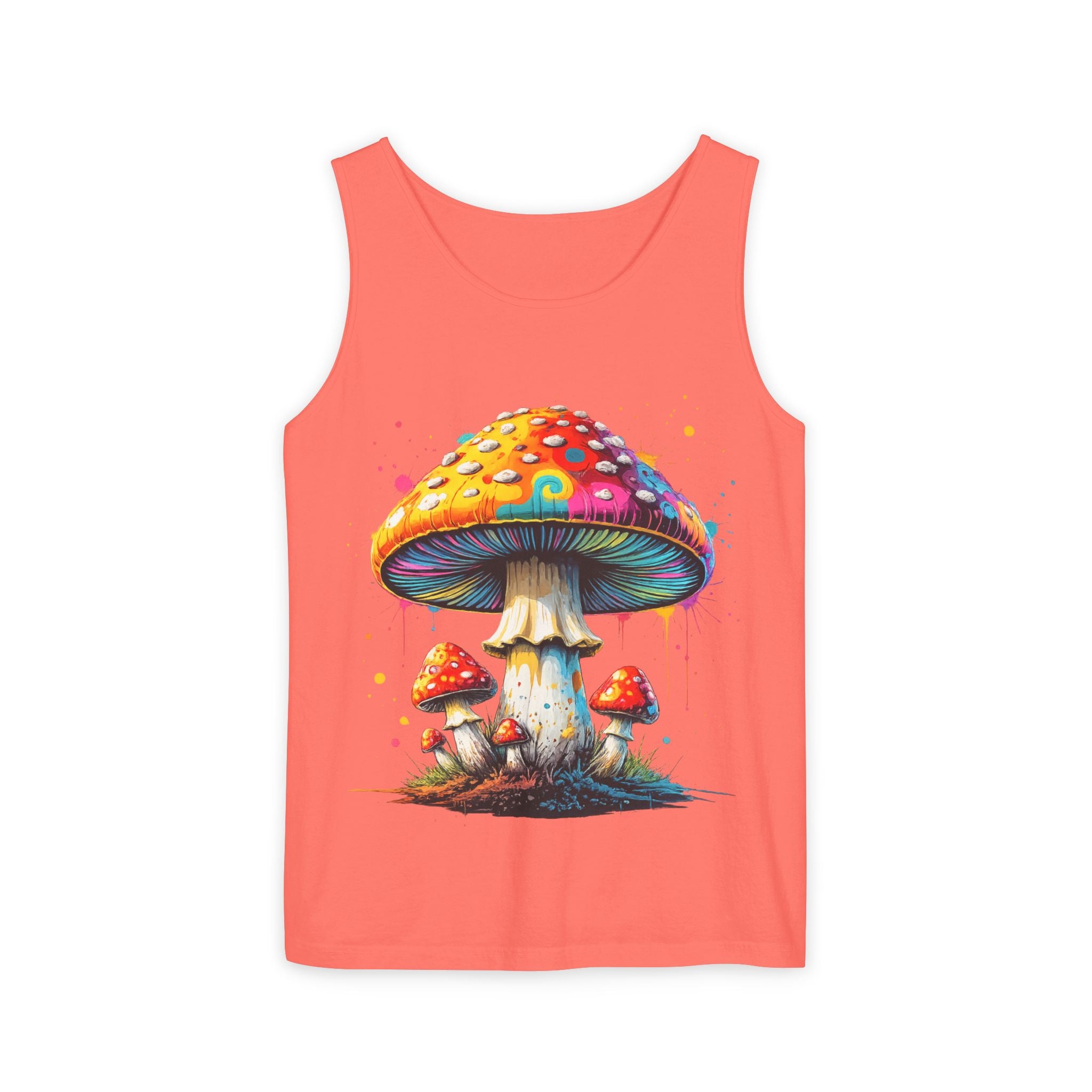City: Portland Mushroom Tank Top — Psychedelic Forest Graphic Tank