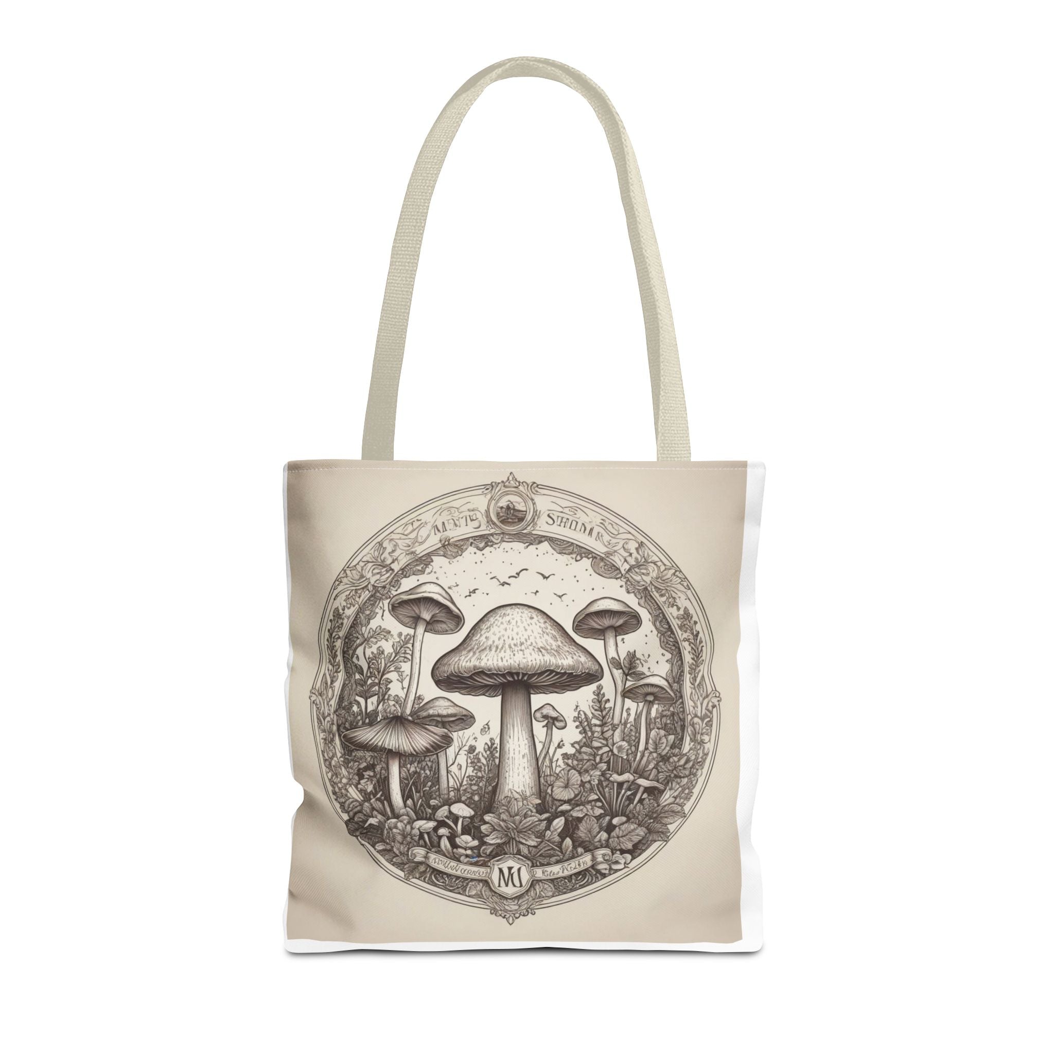 Mystic Shroom Circle Tote Bag – Where Art Nouveau Meets Nature