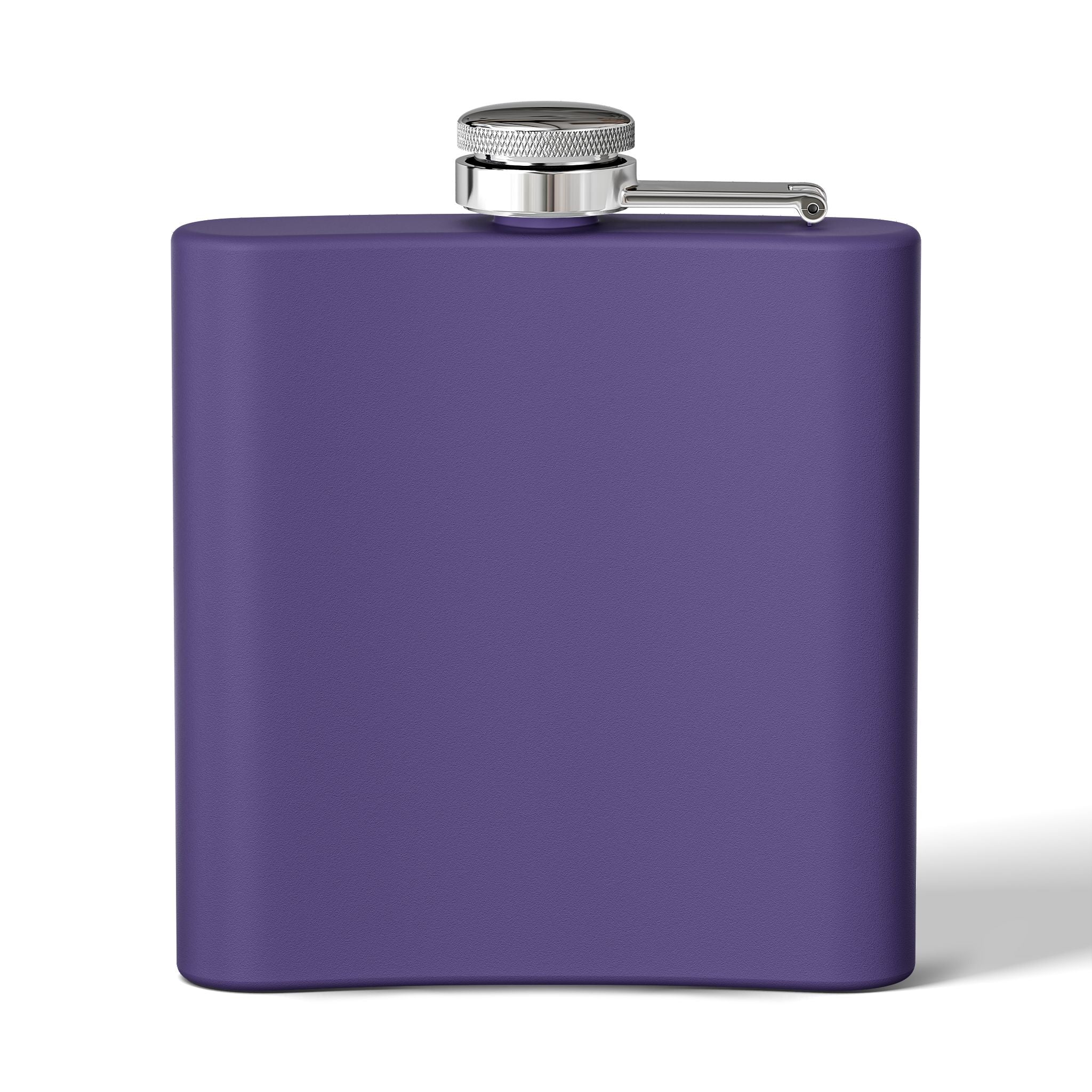 6oz Stainless Steel Flask — Colorful Psychedelic Mushroom Pattern