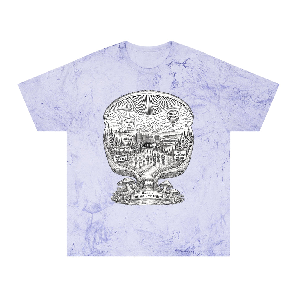 City: Portland Mushroom Vintage T-Shirt
