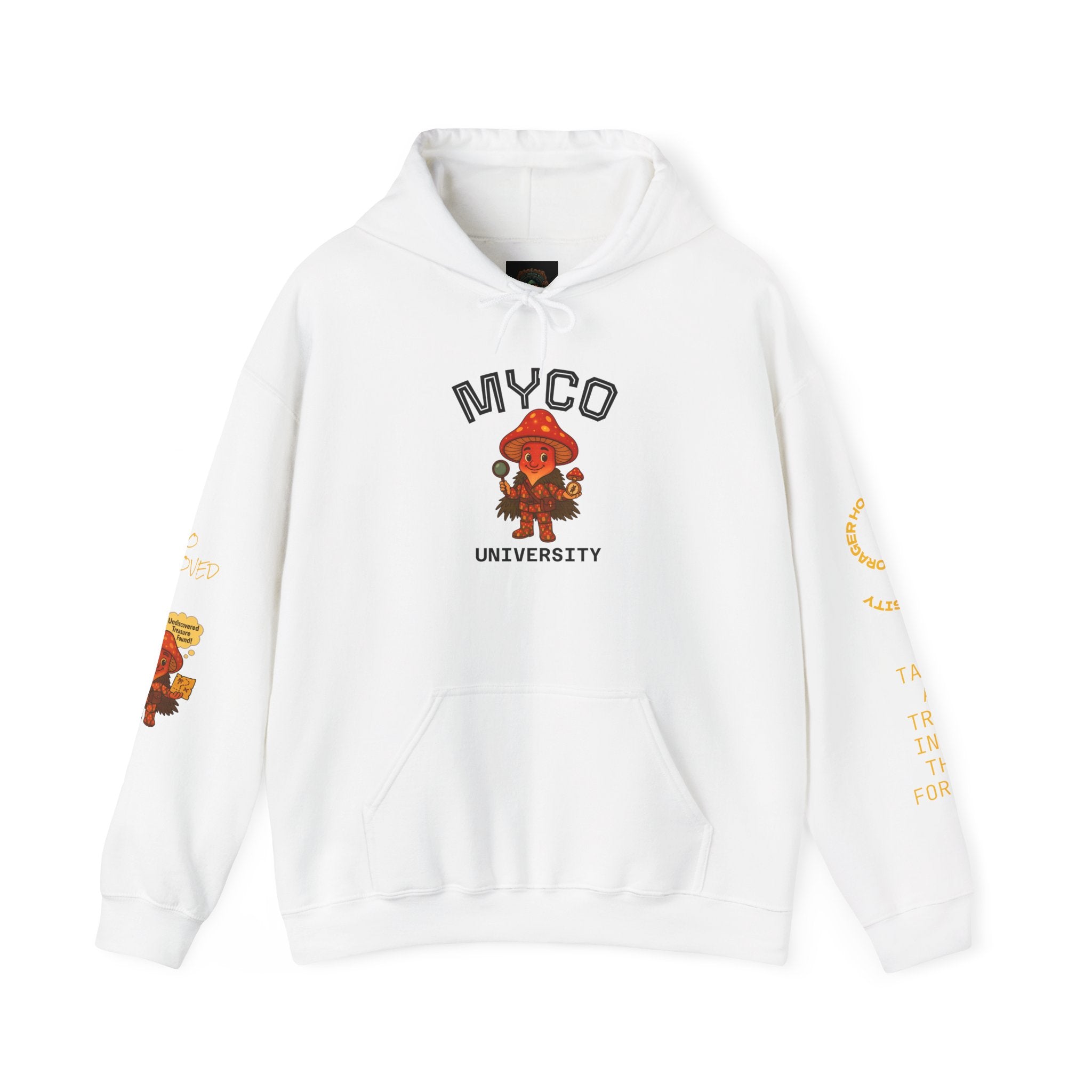 Myco University Lion & Mushroom Hoodie — Psychedelic Lion Graphic Pullover