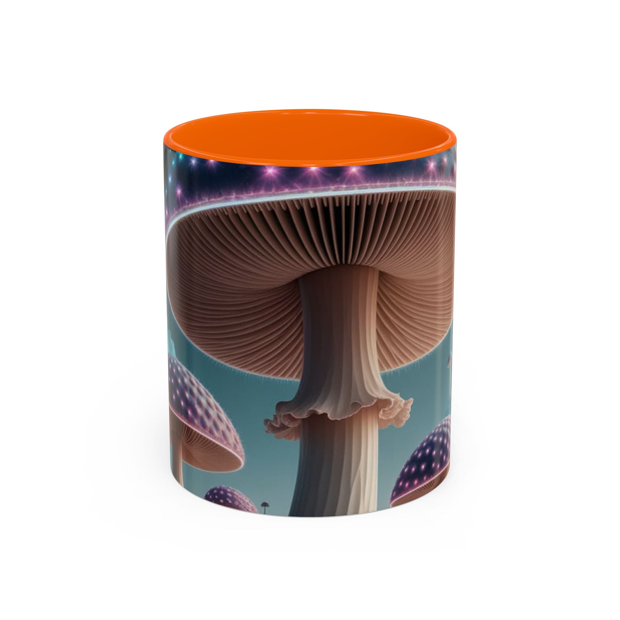 Mug: Mystical Mushroom Accent Coffee Mug — Fantasy Psychedelic Ceramic Cup (11/15oz)