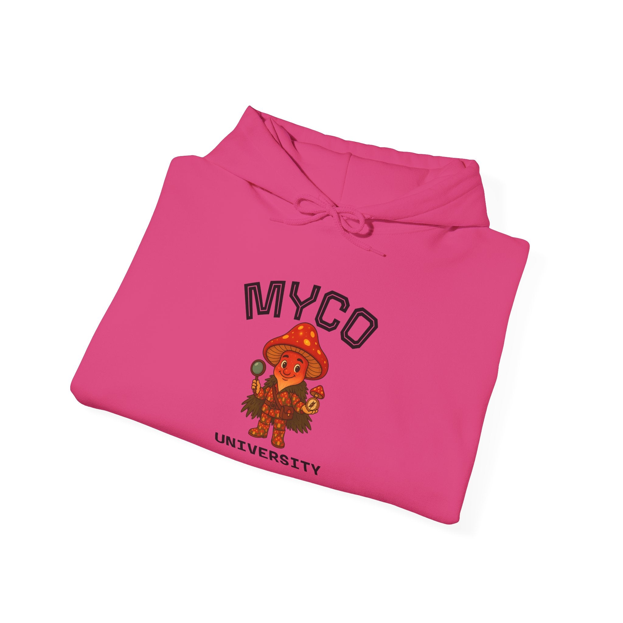 Myco University Lion & Mushroom Hoodie — Psychedelic Lion Graphic Pullover