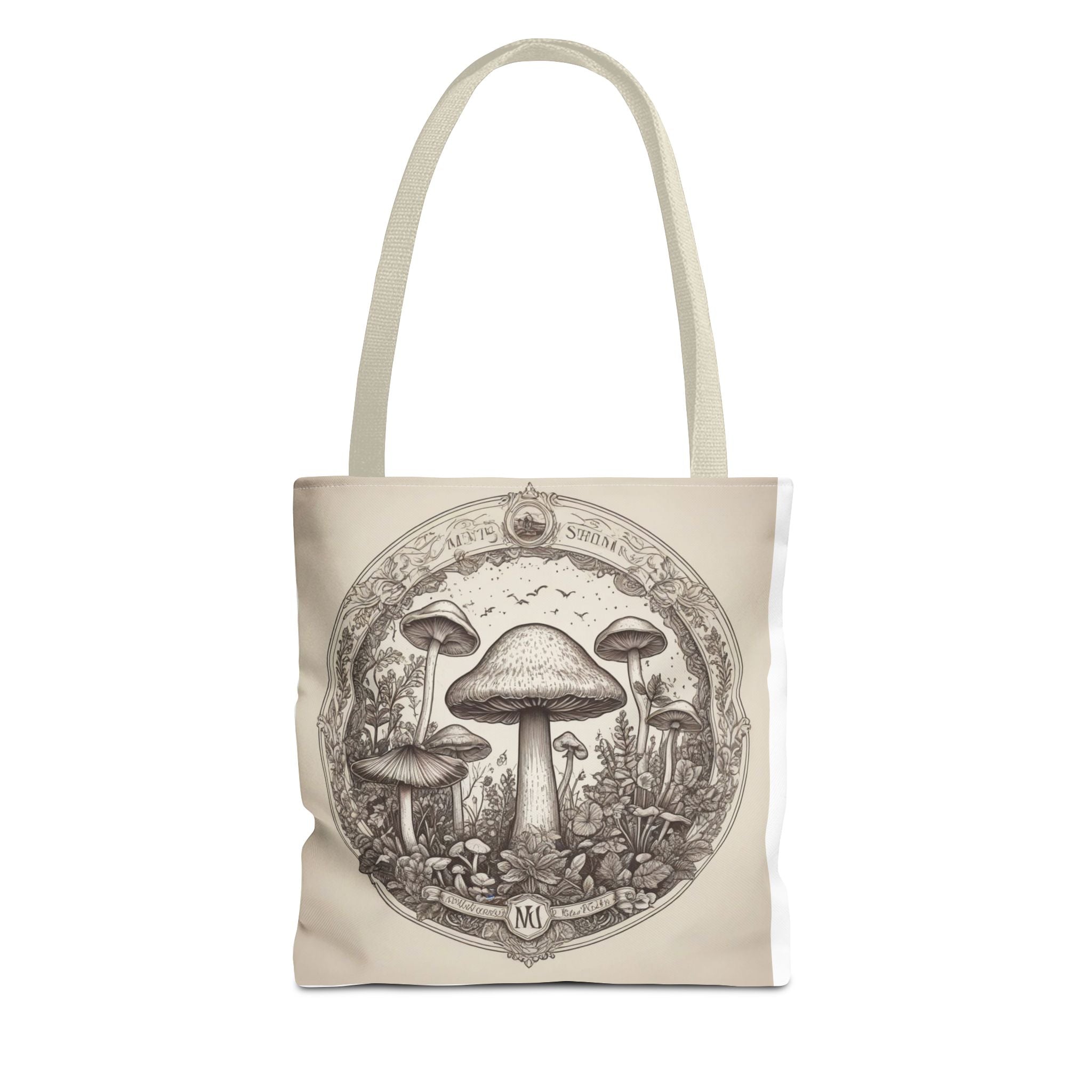 Mystic Shroom Circle Tote Bag – Where Art Nouveau Meets Nature
