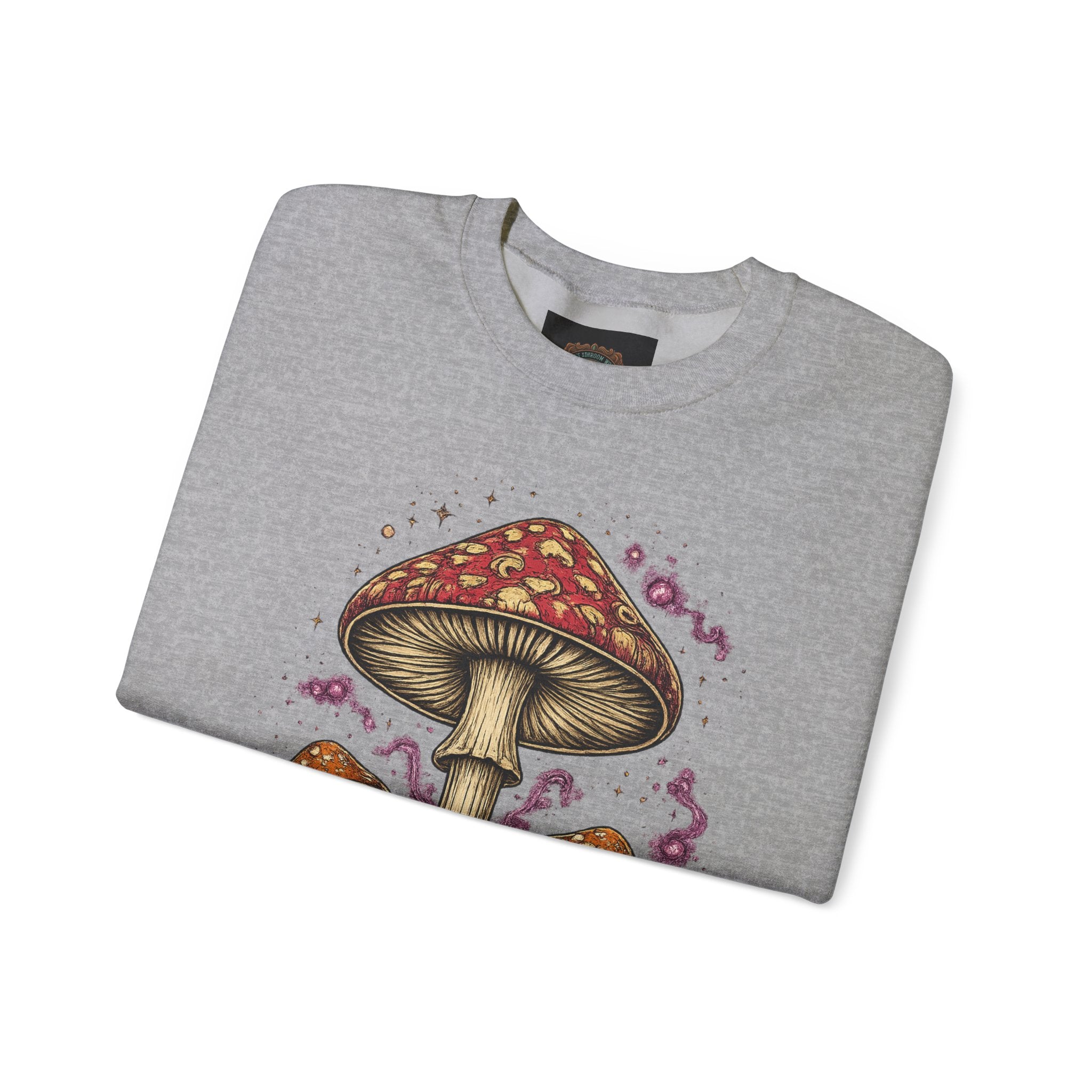 City:  Vancouver Crewneck Sweatshirt — Scenic Pacific Northwest Fungi Design