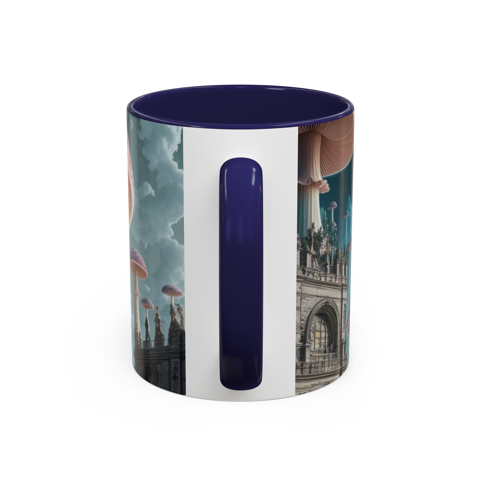 Mug: Mystical Mushroom Accent Coffee Mug — Fantasy Psychedelic Ceramic Cup (11/15oz)