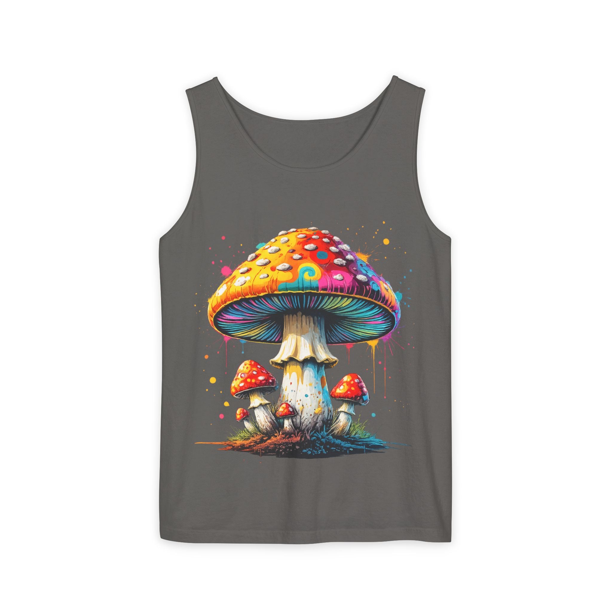 City: Portland Mushroom Tank Top — Psychedelic Forest Graphic Tank
