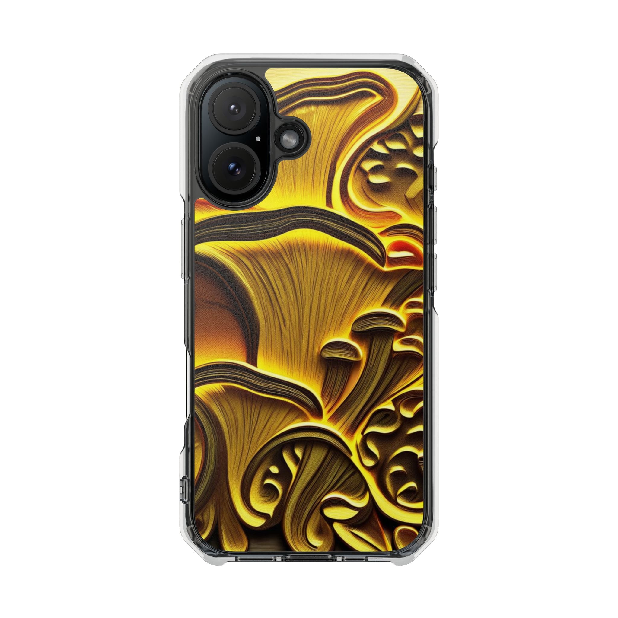 Golden Fungi Phone Case – Forest Glow Edition