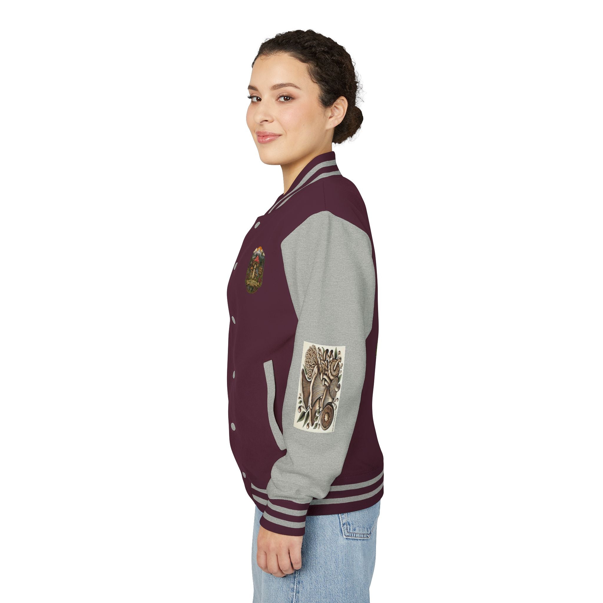 Portland Mushroom Patch Letterman Jacket