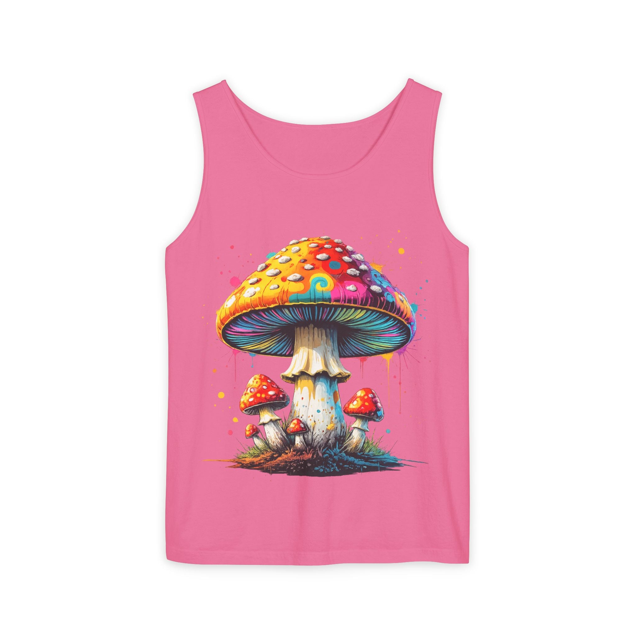 City: Portland Mushroom Tank Top — Psychedelic Forest Graphic Tank