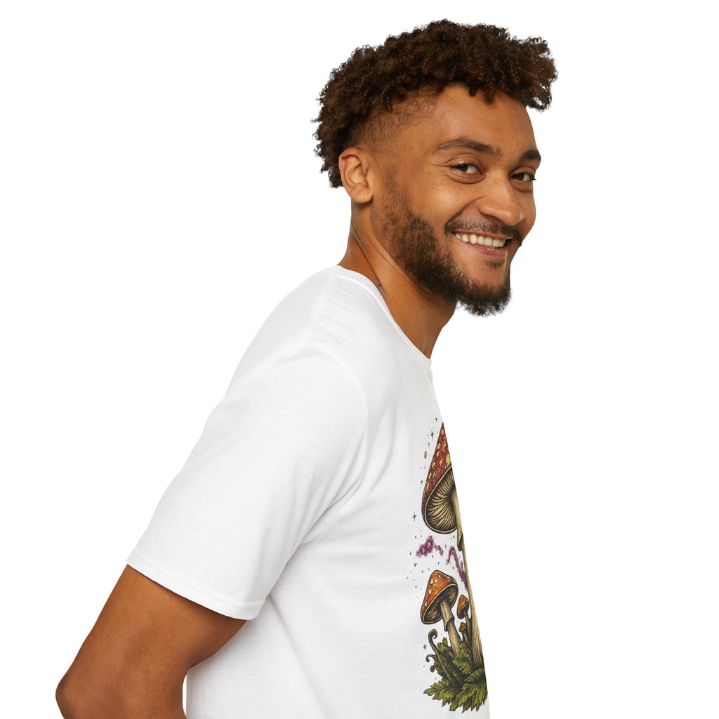 City: Portland Mushroom Magic T-Shirt — Vintage Red Toadstool Illustration