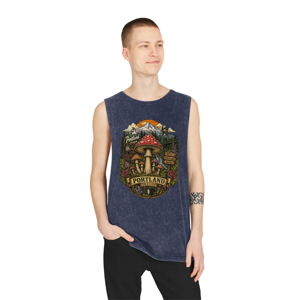 City: Portland Mushroom Graphic Tank