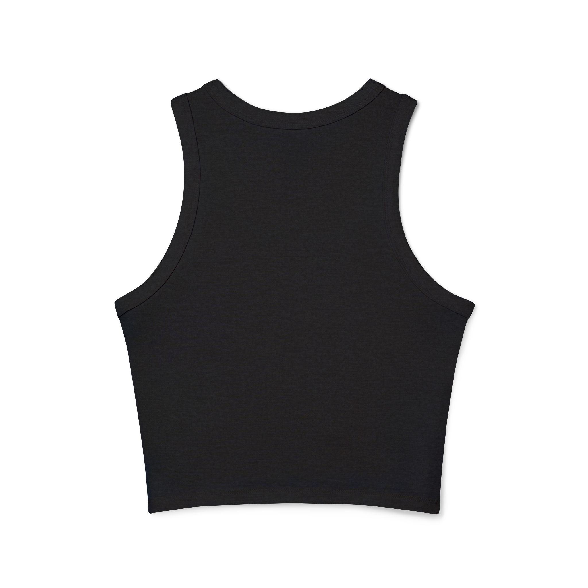 Portland Mushroom Graphic Tank — Women's Crop Racerback Tank Top