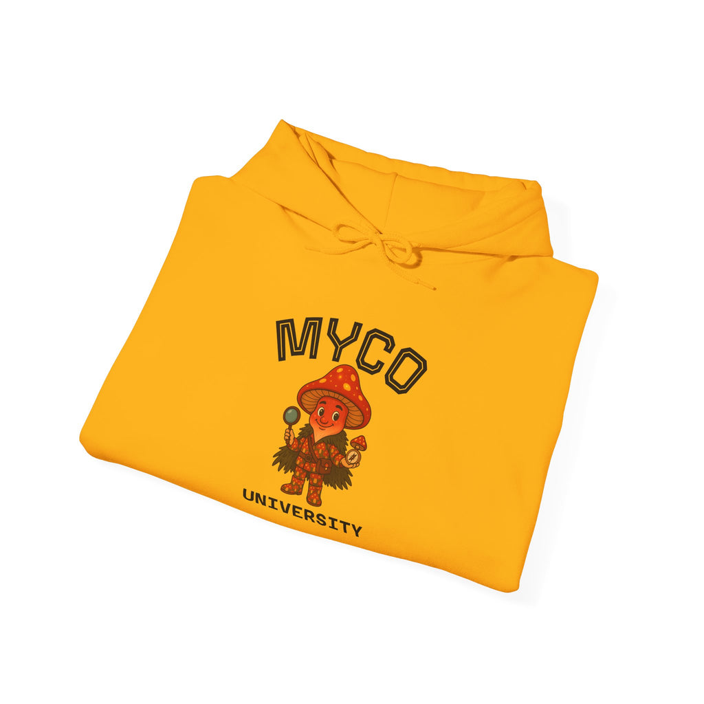 Myco University Lion & Mushroom Hoodie — Psychedelic Lion Graphic Pullover