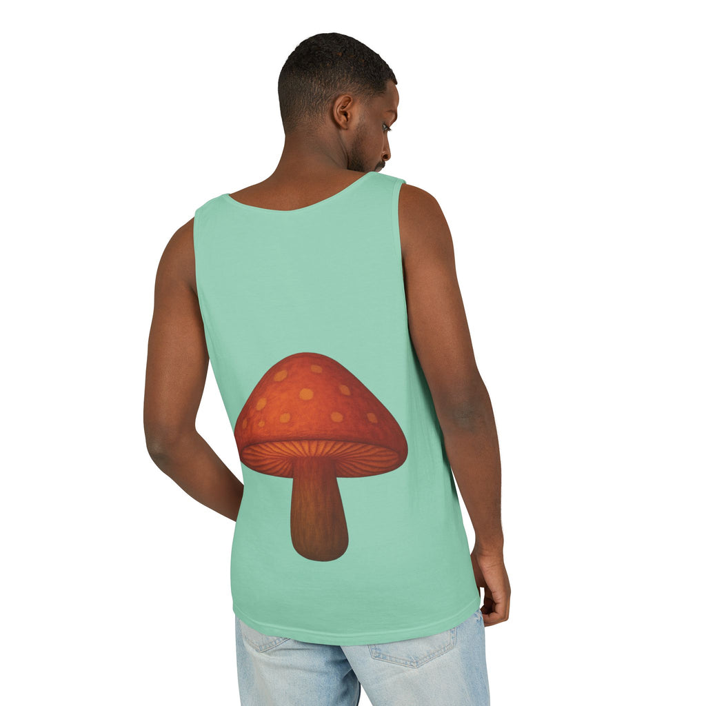 City: Portland Mushroom Tank Top — Vintage Forest Travel Graphic