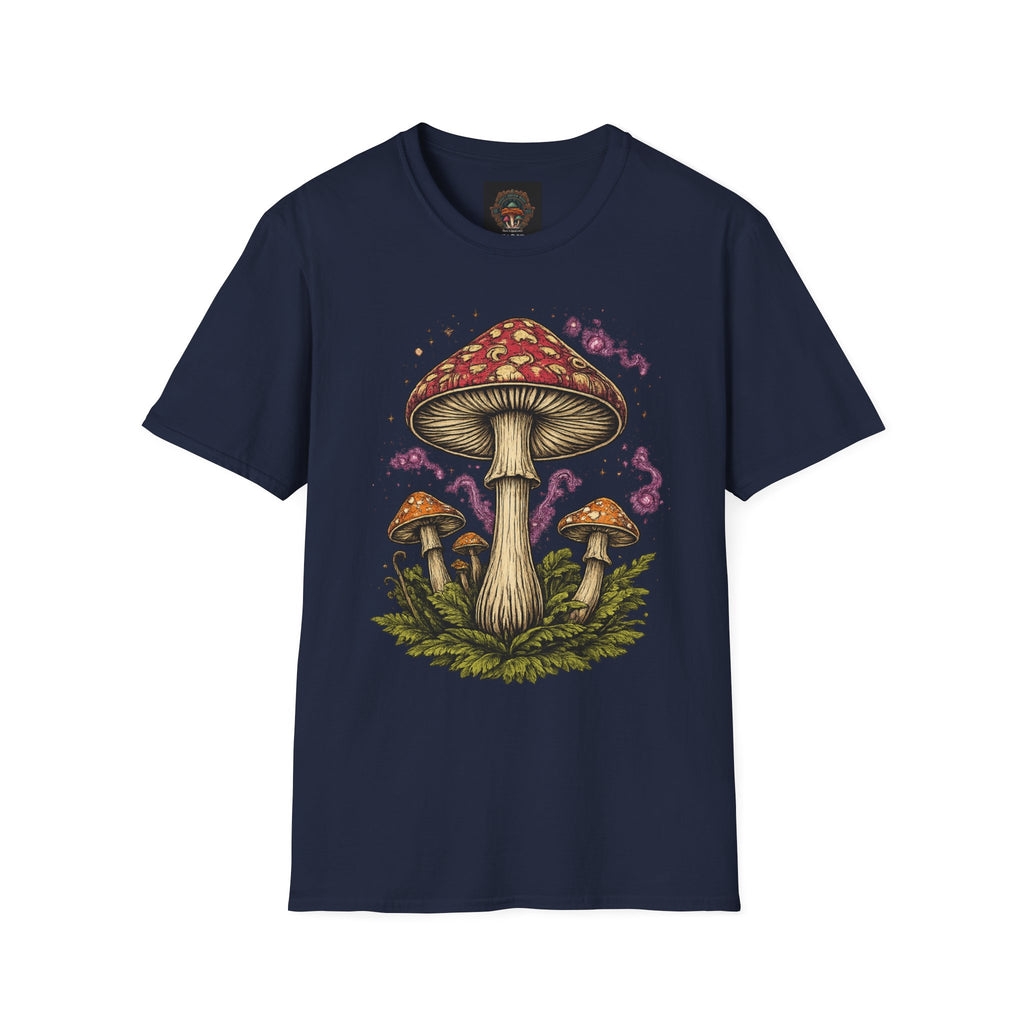 City: Portland Mushroom Magic T-Shirt — Vintage Red Toadstool Illustration