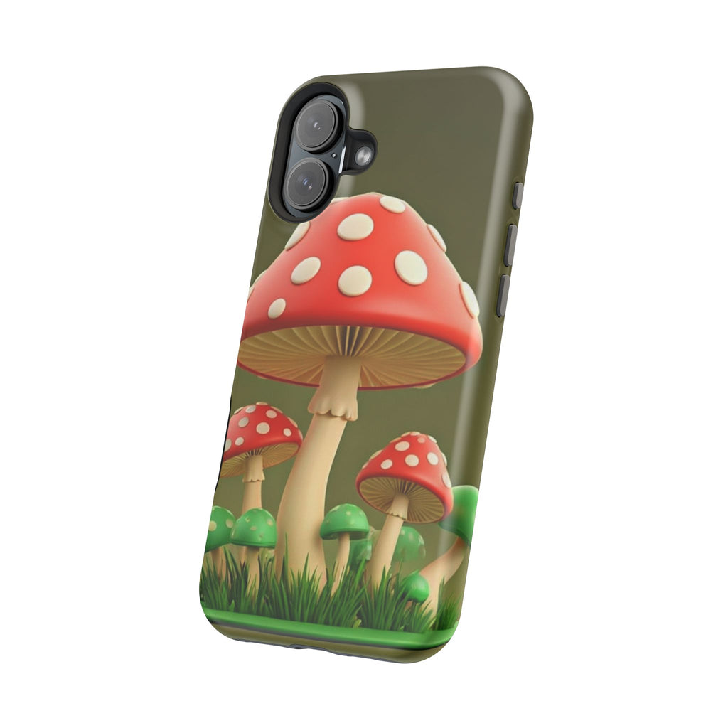 Golden Glow Mushroom Phone Case – Nature Meets Radiance