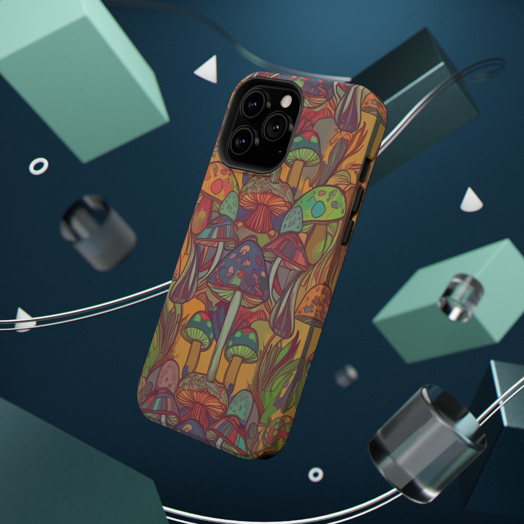 Mushroom Grove Impact-Resistant Case, Unique Phone Cover for Nature Lovers, Mushroom Art Gifts, Phone Accessories for Festivals, [...]