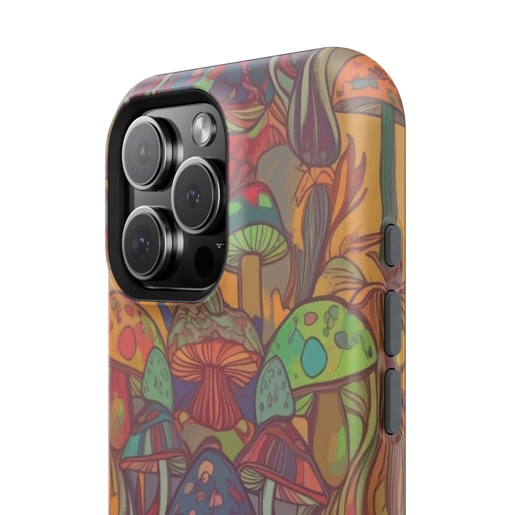 Mushroom Grove Impact-Resistant Case, Unique Phone Cover for Nature Lovers, Mushroom Art Gifts, Phone Accessories for Festivals, [...]