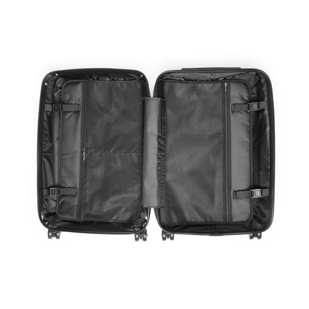 Botanical Mushroom Suitcase – Colorful Fungi Travel Luggage