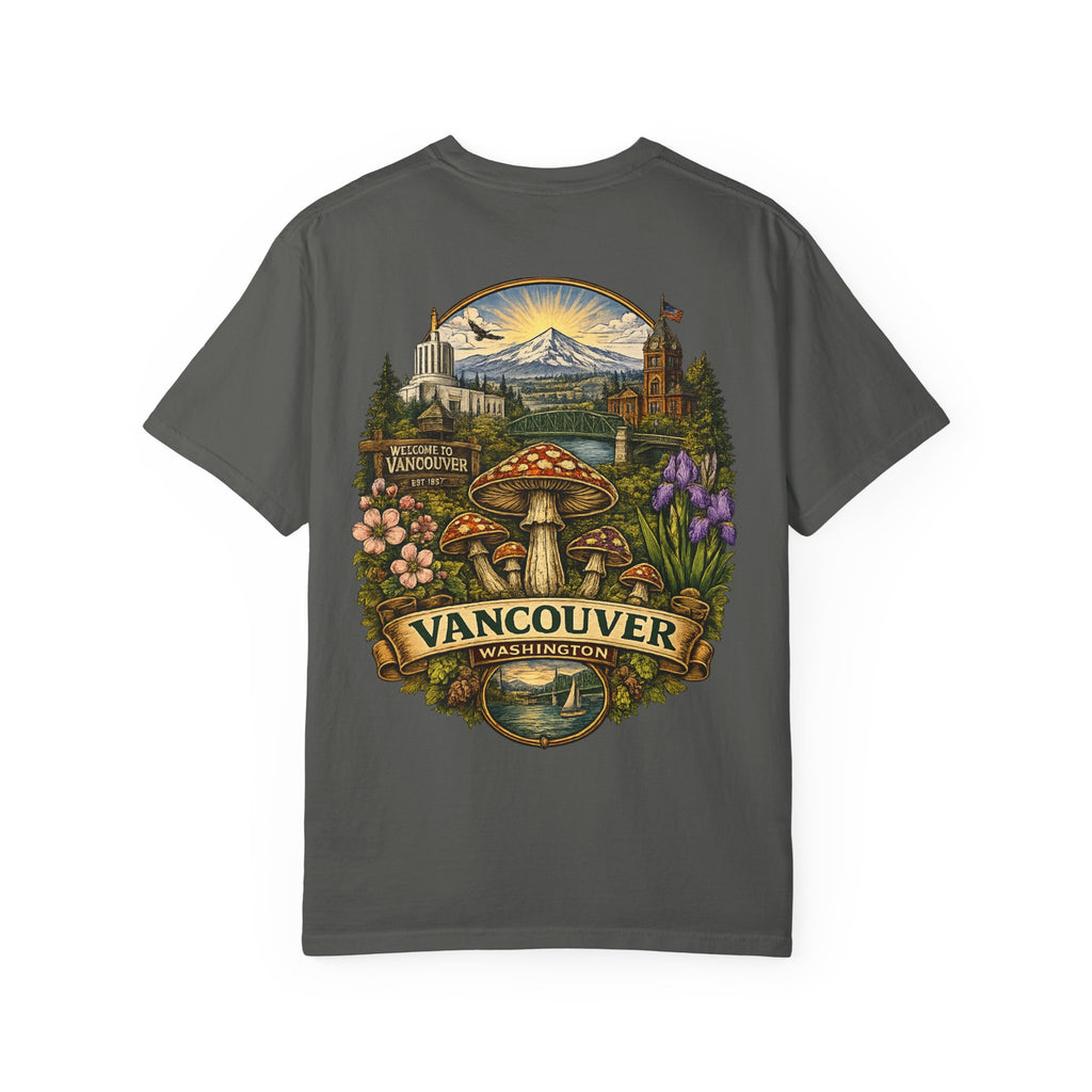 City: Lake Oswego Mushroom T-Shirt — Vintage Nature & Psychedelic Fungi Design