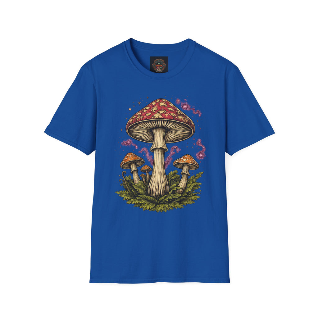 City: Portland Mushroom Magic T-Shirt — Vintage Red Toadstool Illustration