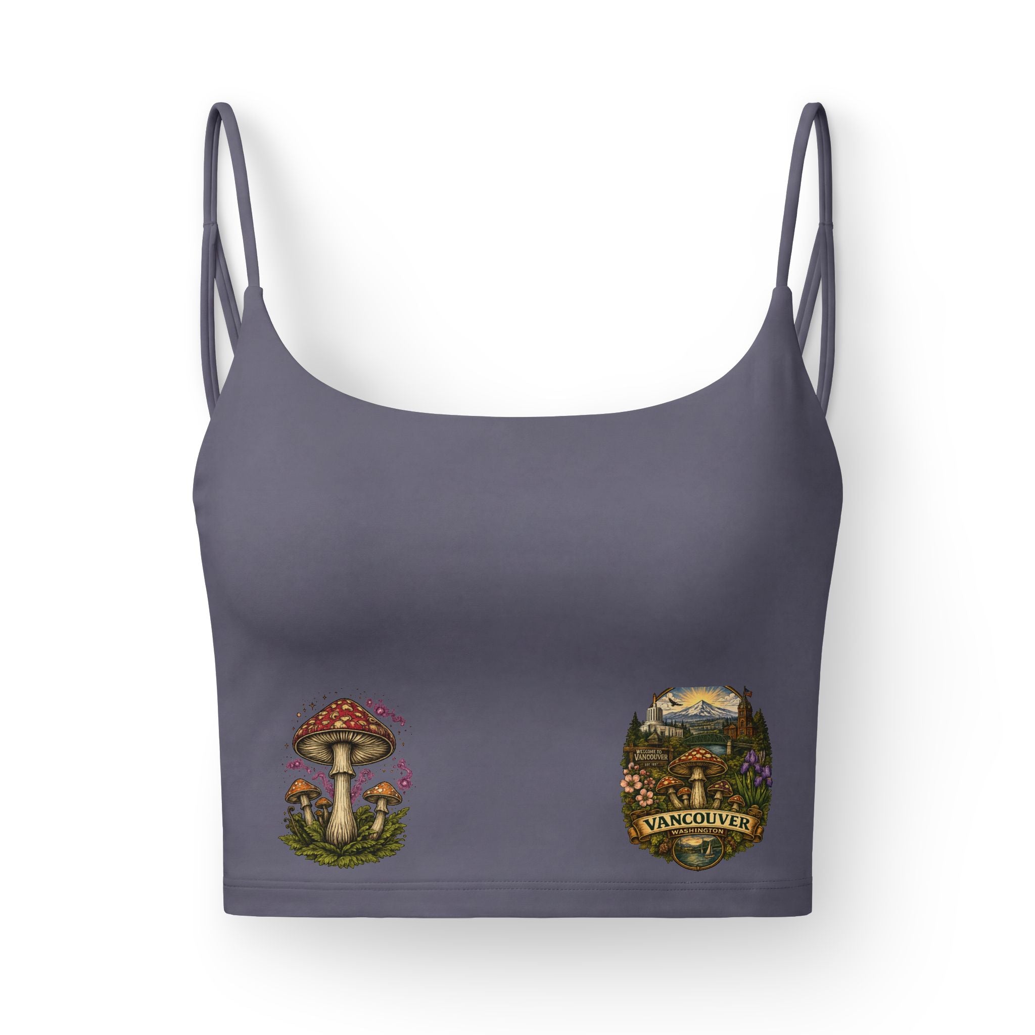 Mushroom Garden Luxe Bra — Vancouver Botanical Crop Top