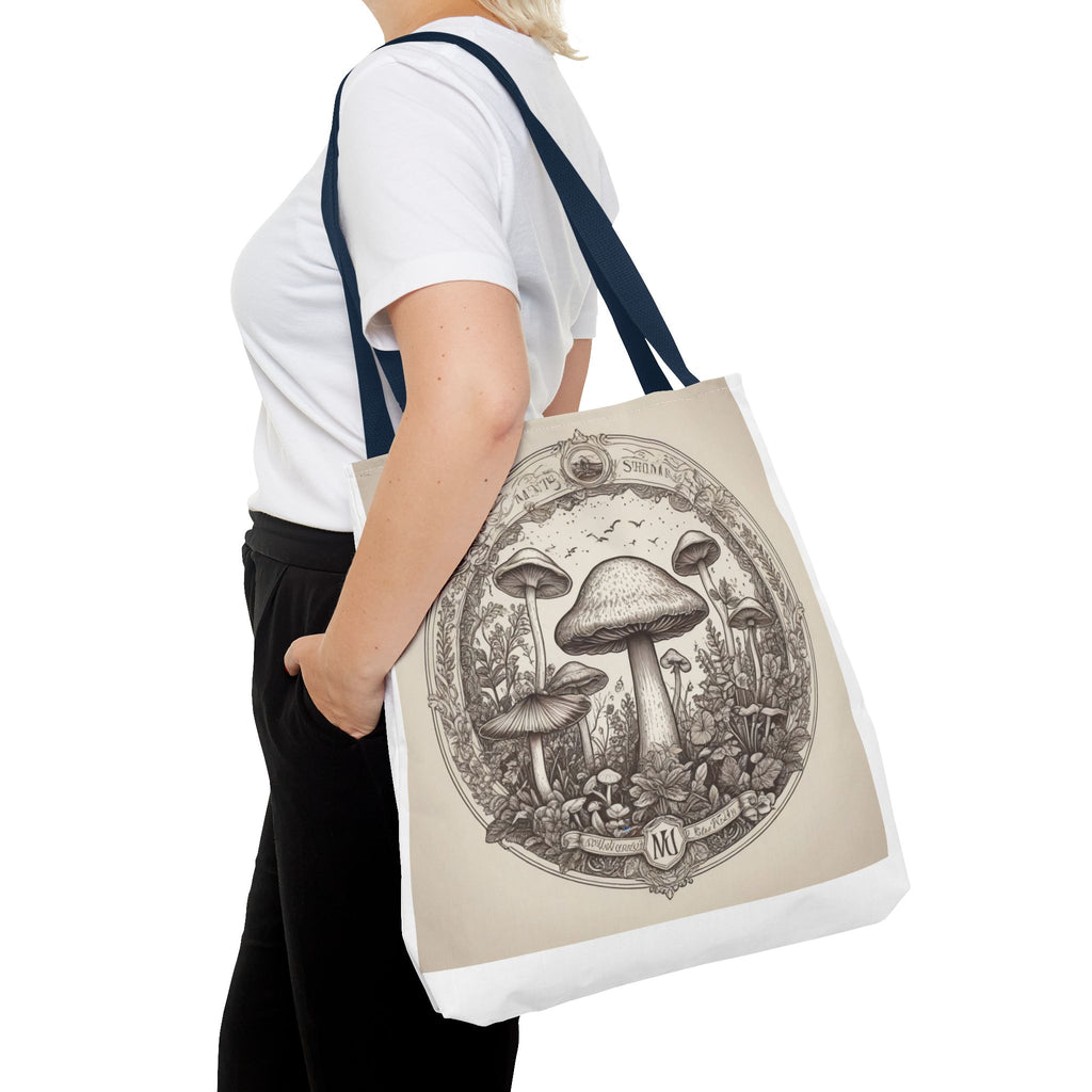 Mystic Shroom Circle Tote Bag – Where Art Nouveau Meets Nature