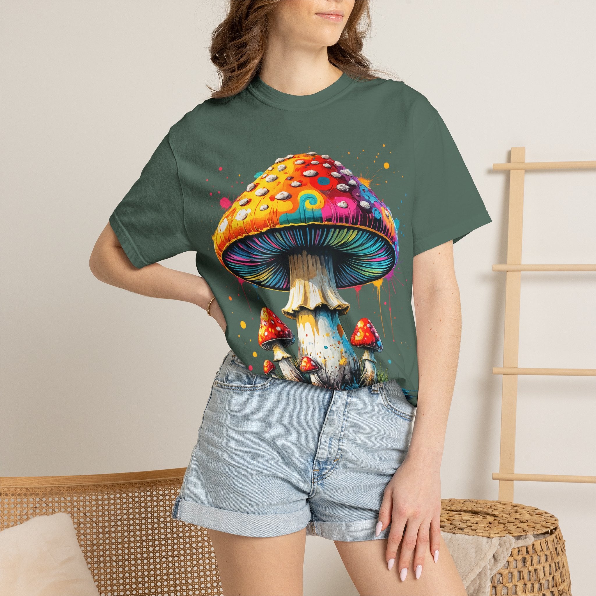 City: Lake Oswego Mushroom T-Shirt — Vintage Nature & Psychedelic Fungi Design