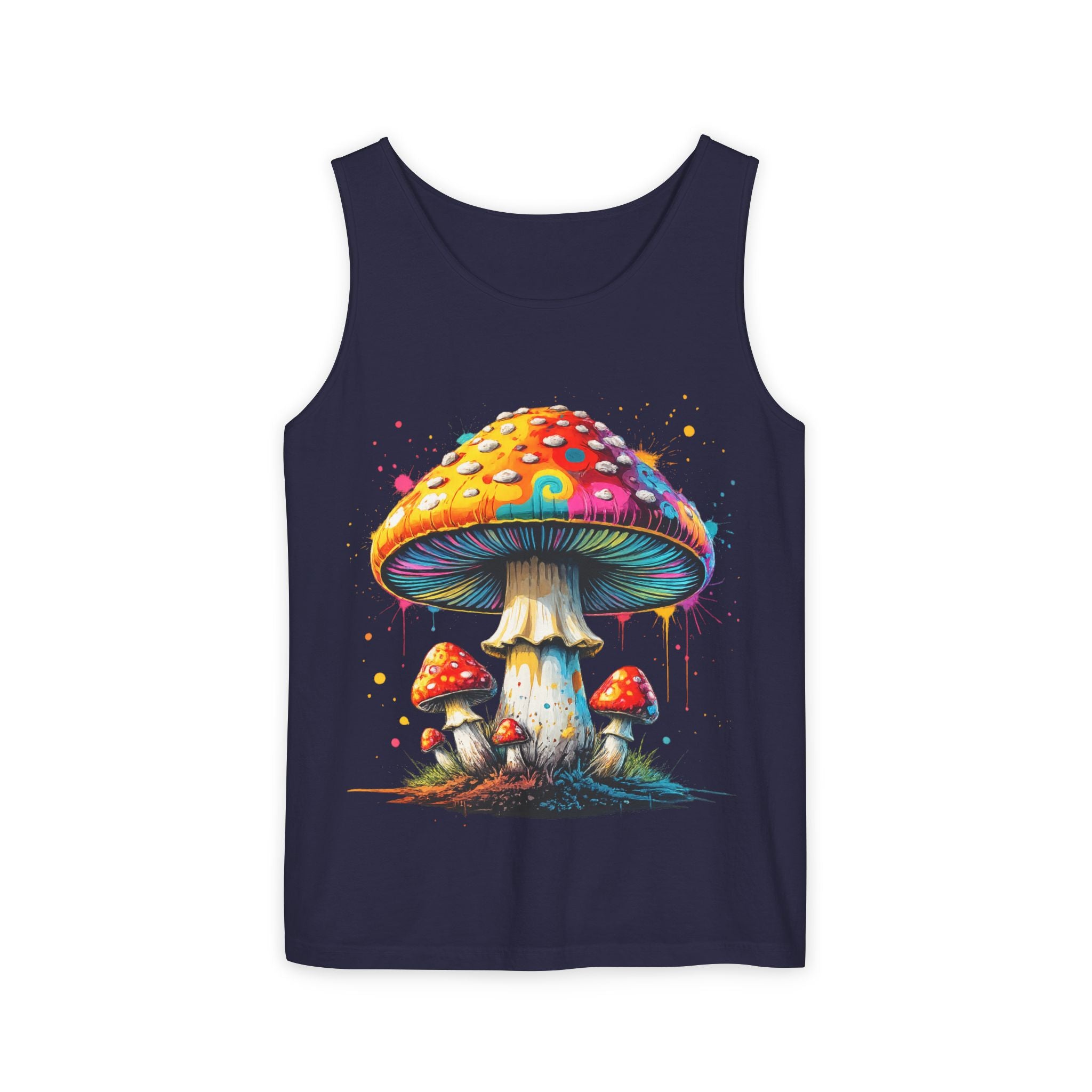 City: Portland Mushroom Tank Top — Psychedelic Forest Graphic Tank