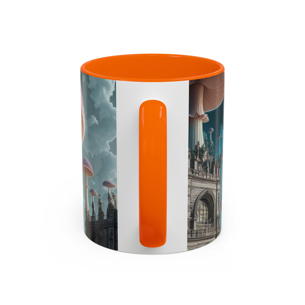 Mug: Mystical Mushroom Accent Coffee Mug — Fantasy Psychedelic Ceramic Cup (11/15oz)