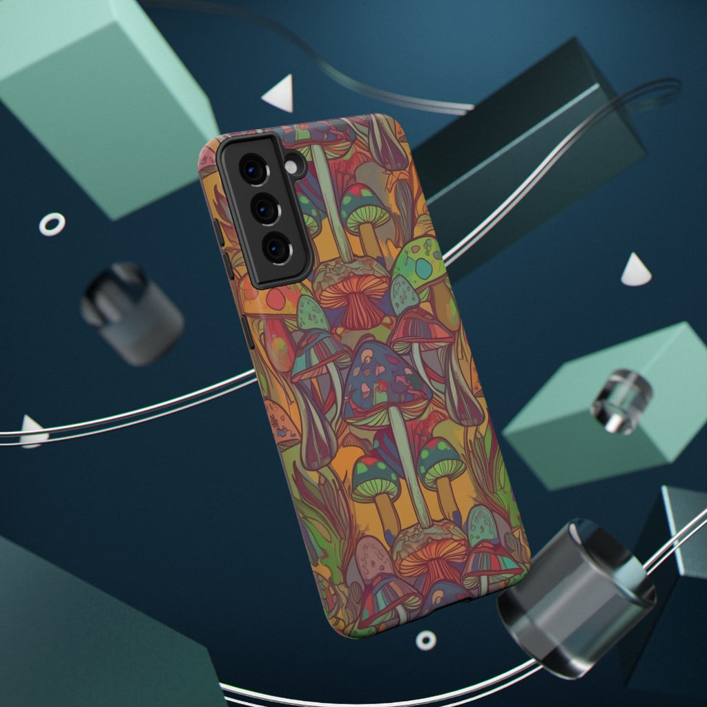 Mushroom Grove Impact-Resistant Case, Unique Phone Cover for Nature Lovers, Mushroom Art Gifts, Phone Accessories for Festivals, [...]