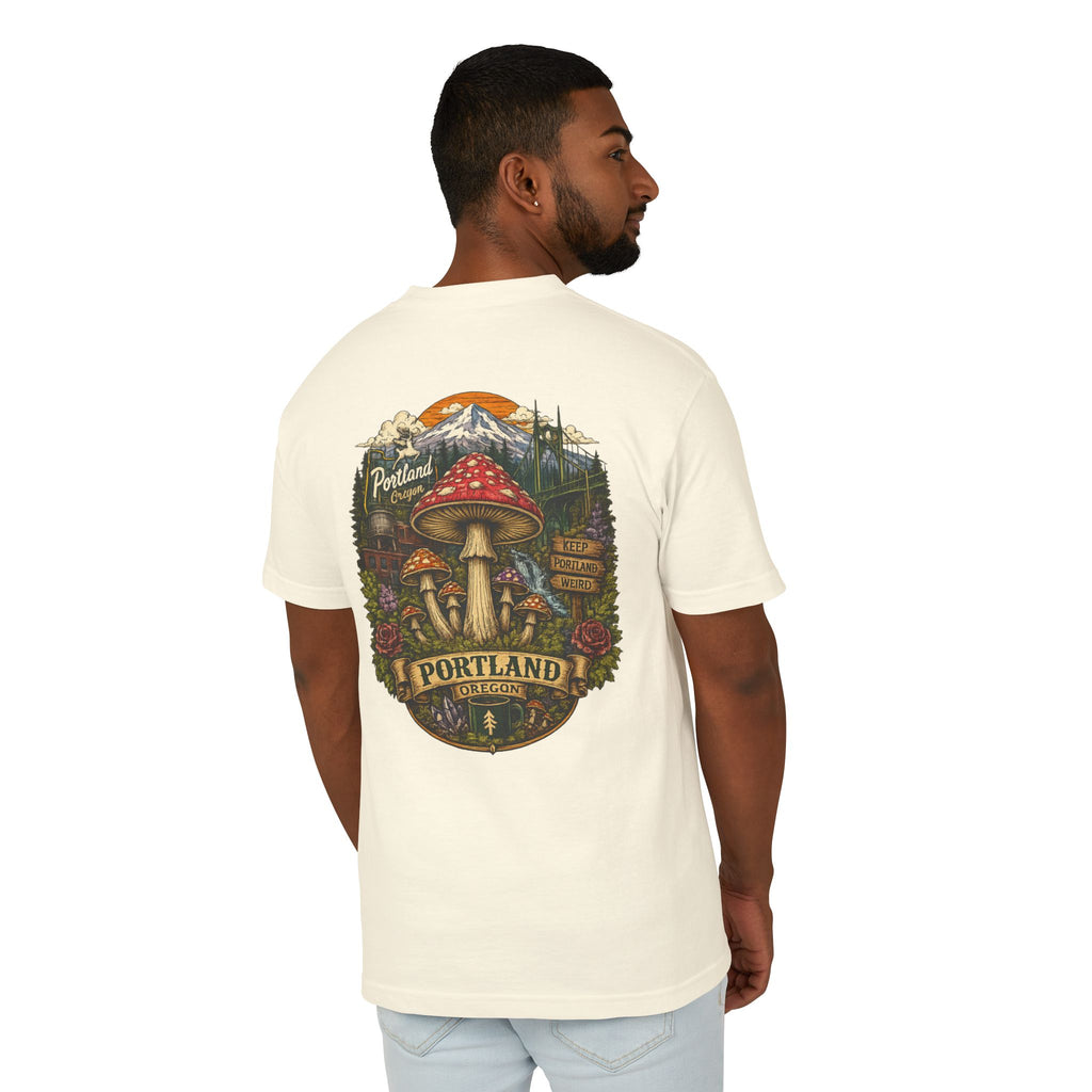 Portland Mushrooms Graphic Tee — Vintage Outdoor Nature T-Shirt
