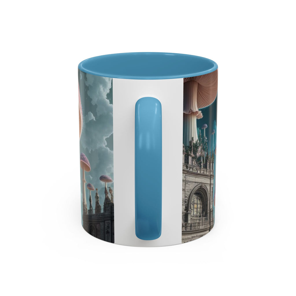 Mug: Mystical Mushroom Accent Coffee Mug — Fantasy Psychedelic Ceramic Cup (11/15oz)