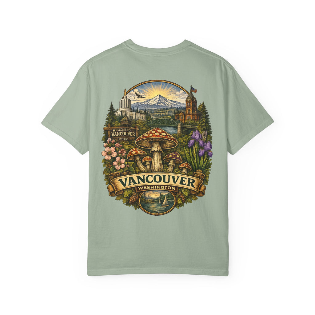 City: Lake Oswego Mushroom T-Shirt — Vintage Nature & Psychedelic Fungi Design