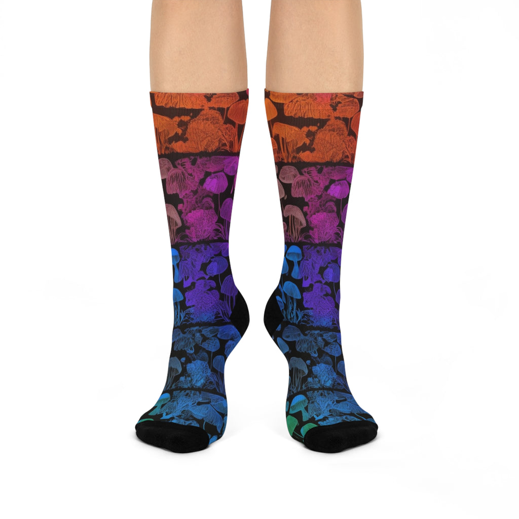 Gradient Groves for Your Toes Rainbow Socks Myco Fade Gradient Socks