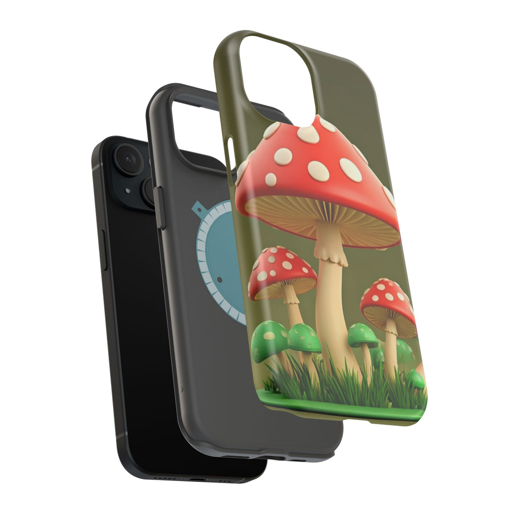 Golden Glow Mushroom Phone Case – Nature Meets Radiance