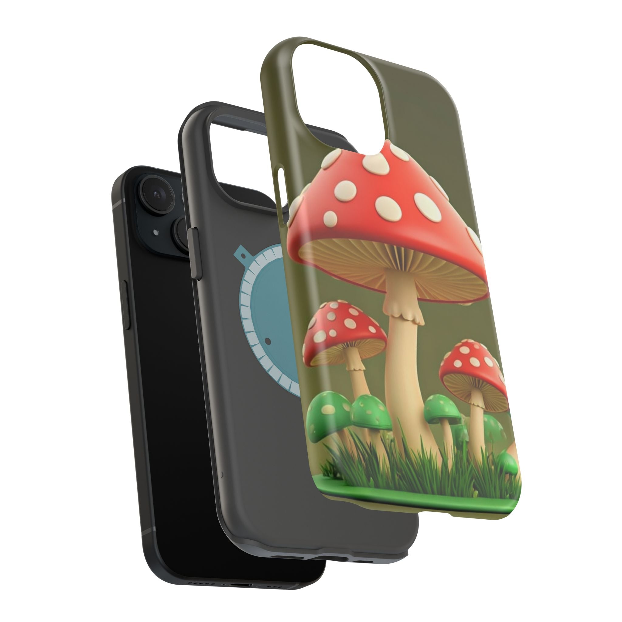 Golden Glow Mushroom Phone Case – Nature Meets Radiance