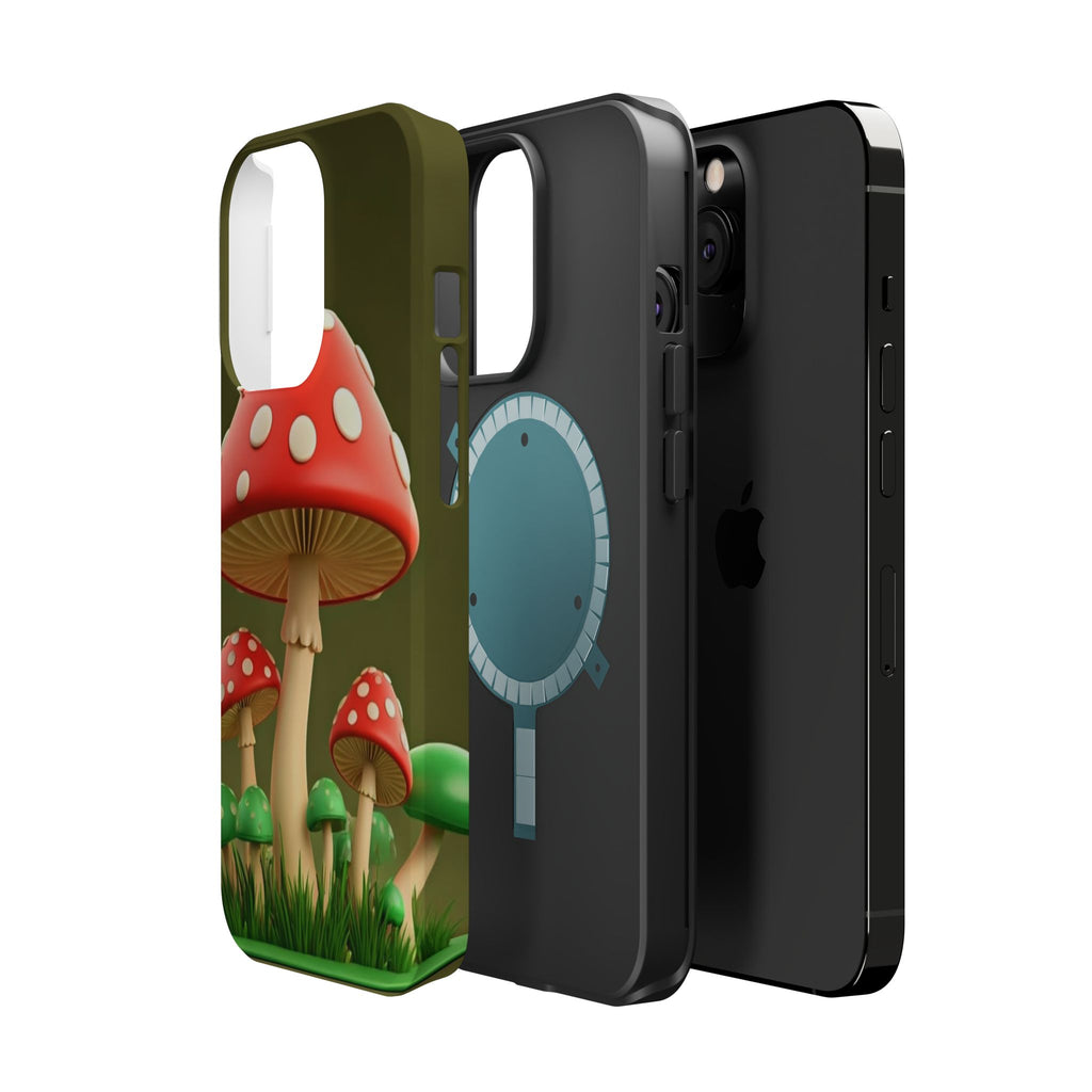 Golden Glow Mushroom Phone Case – Nature Meets Radiance