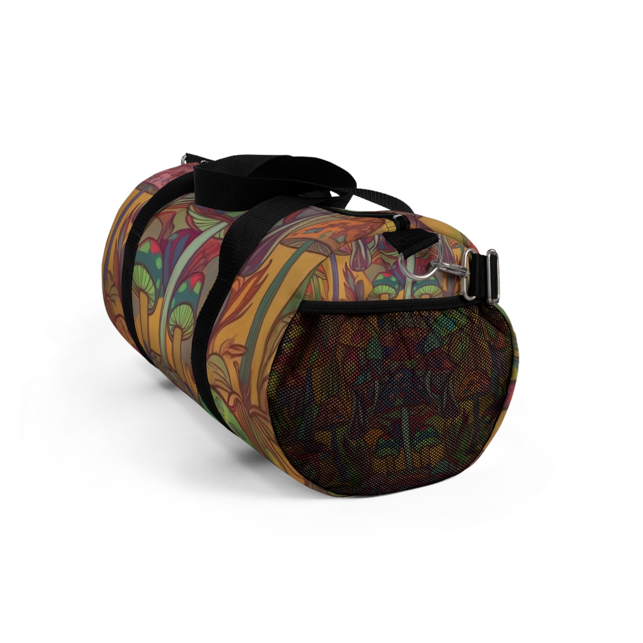 Psychedelic Mushroom Duffel Bag — Colorful Boho Travel Gym Bag