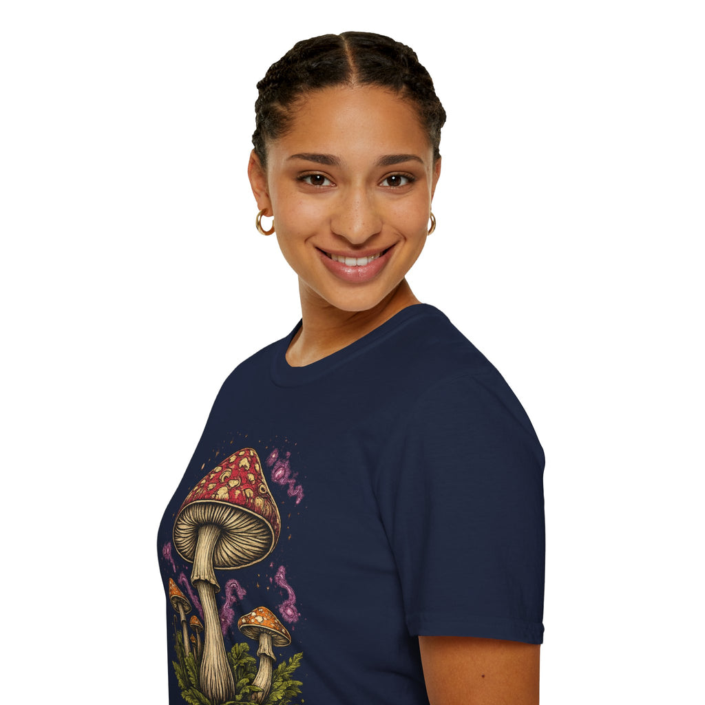 City: Gresham Psychedelic Mushroom Graphic T-Shirt — Red Amanita Illustration