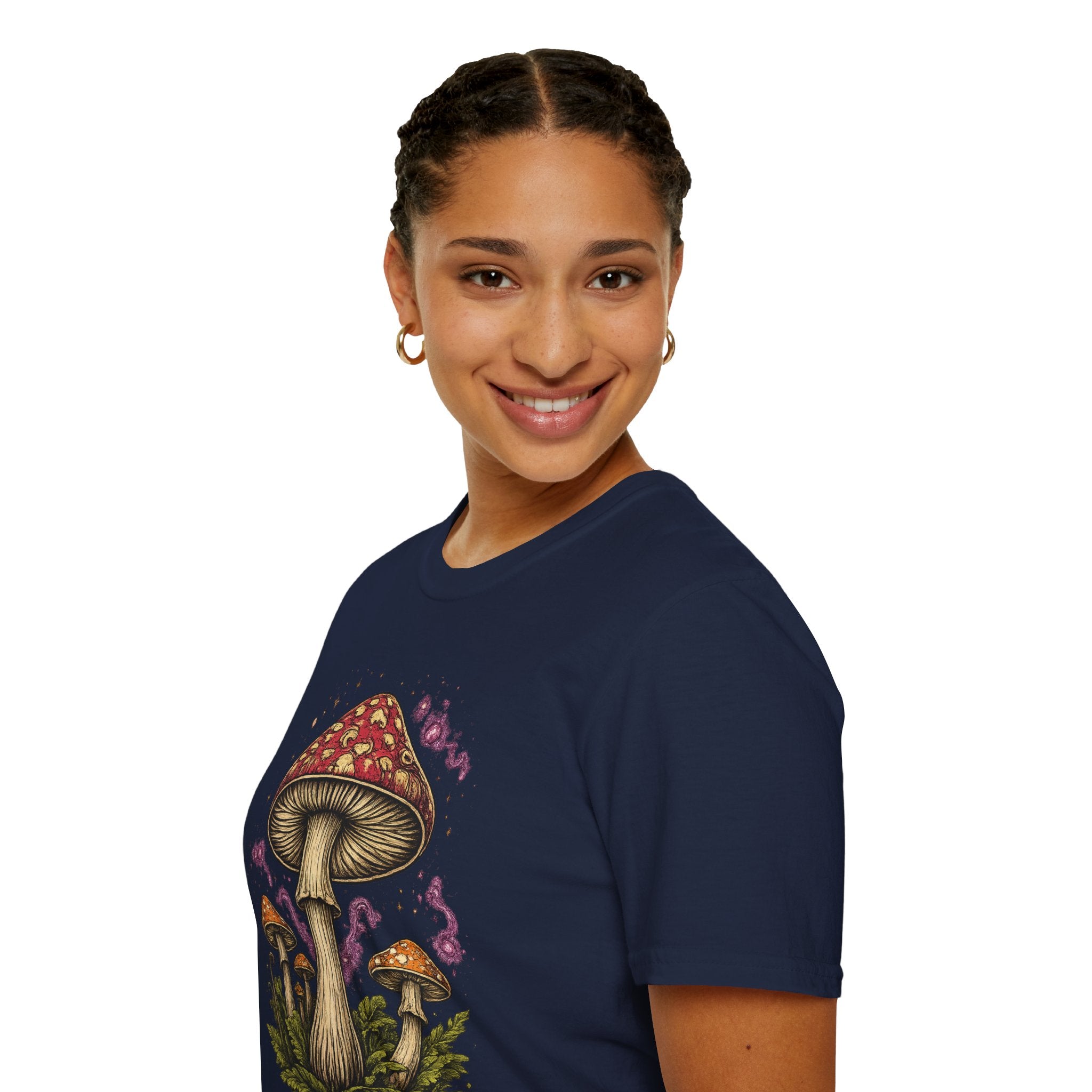 City: Gresham Psychedelic Mushroom Graphic T-Shirt — Red Amanita Illustration