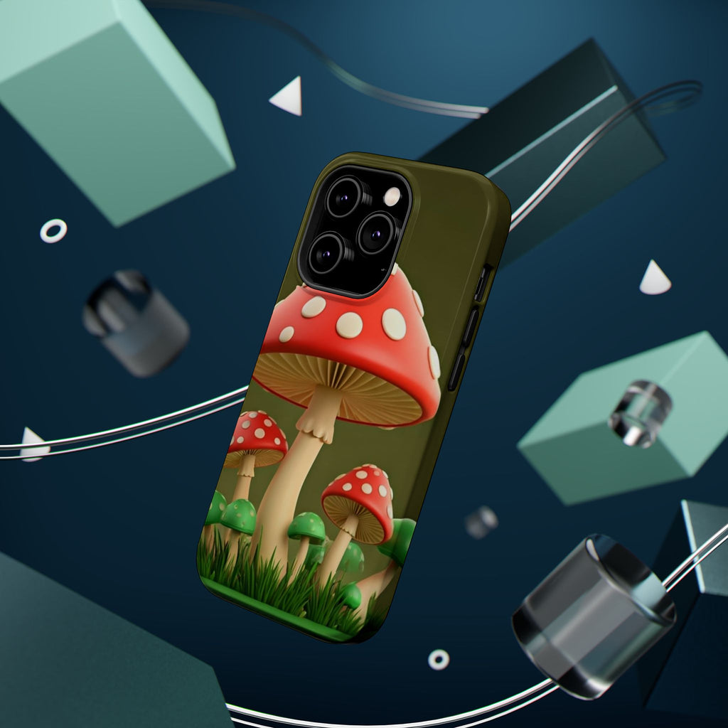 Golden Glow Mushroom Phone Case – Nature Meets Radiance