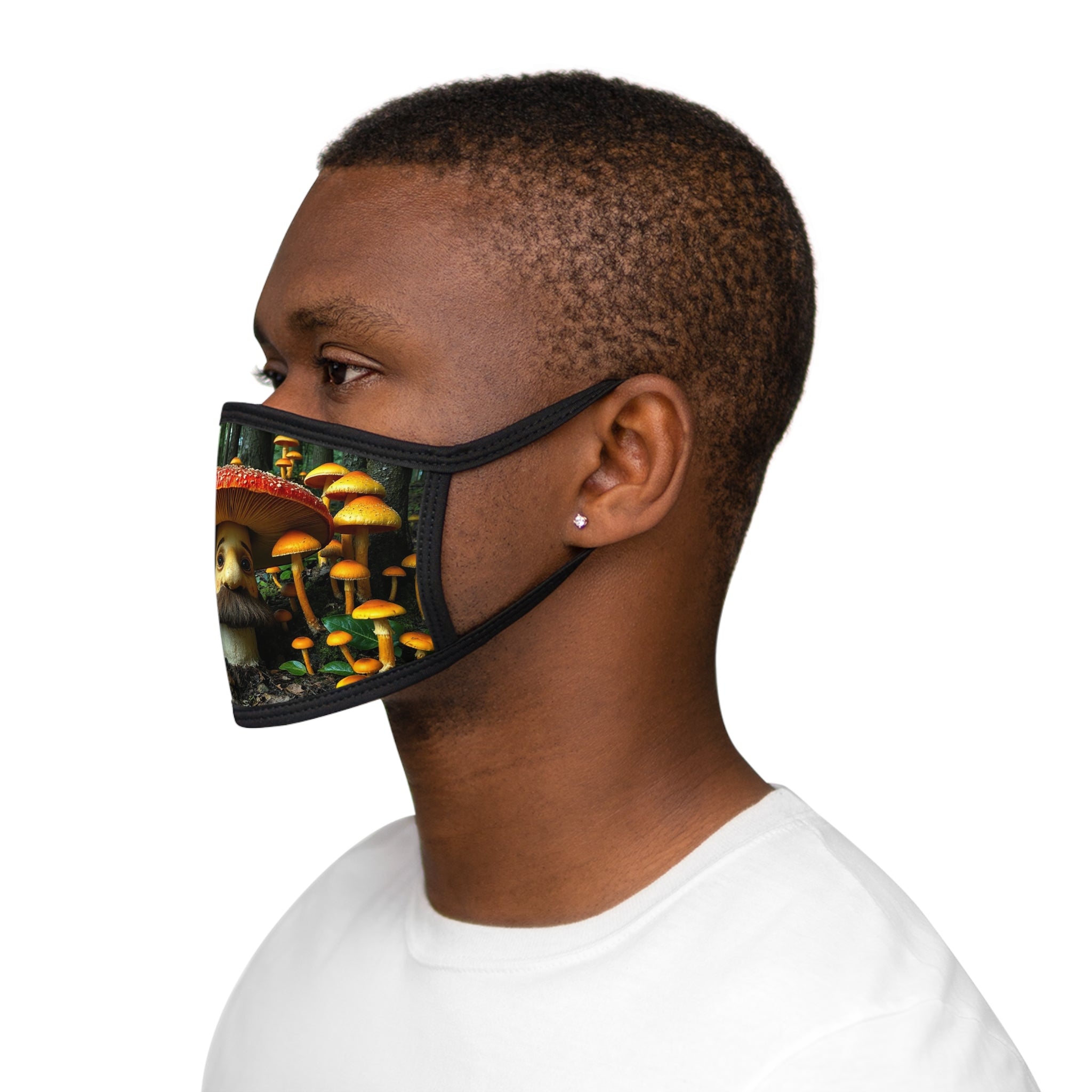 Cover Up with Character Forest Beard Shroom Mask Breathe Easy with Fungi