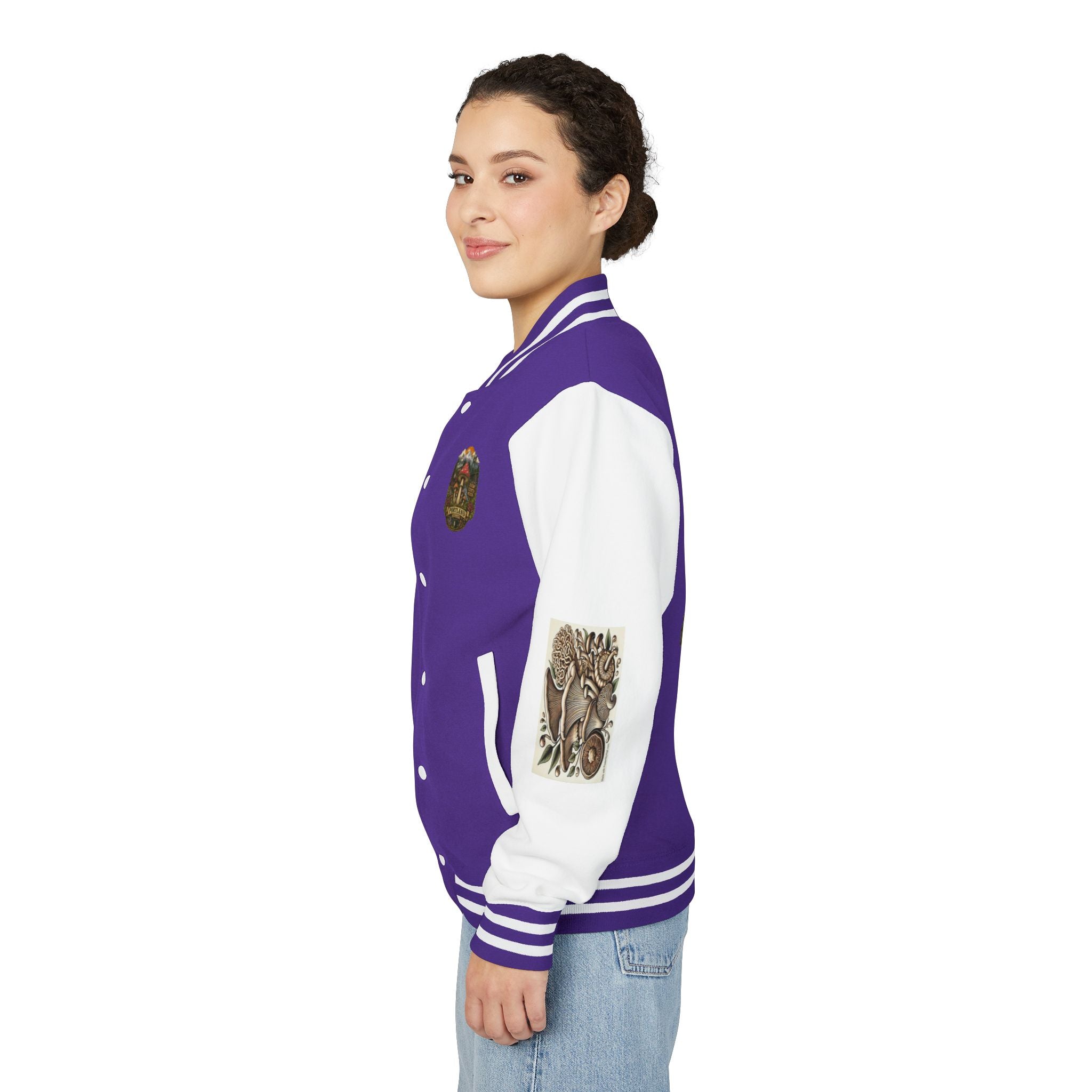 Portland Mushroom Patch Letterman Jacket